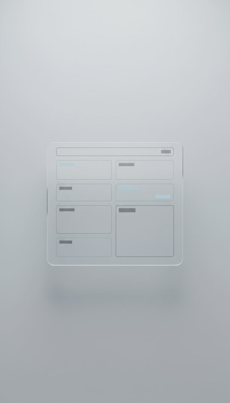Frosted Website Template For Creatives